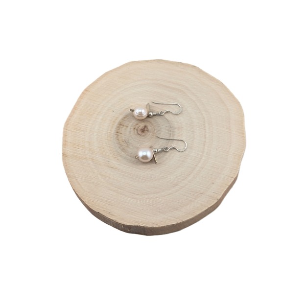 Handcrafted Navajo Native Amercian Handmade Freshwater Pearls Dangle Earrings** - Picture 11 of 11